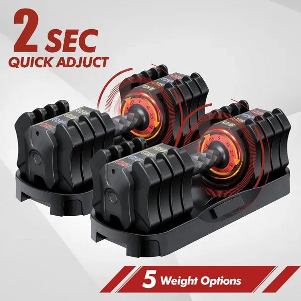 Adjustable Dumbbell Set 22.5LB