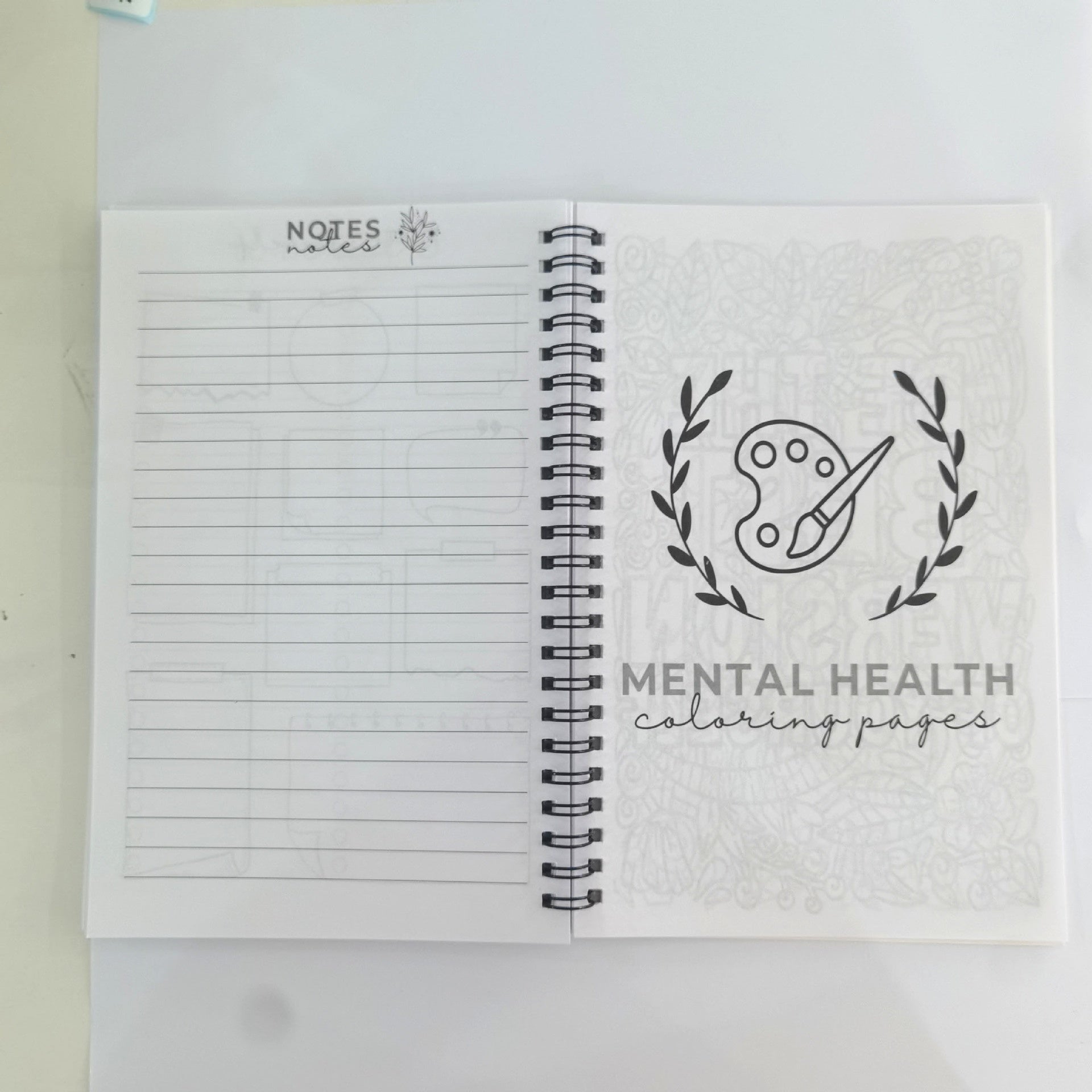 Brain Mental Health Notebook Mental Health Planning Notepad