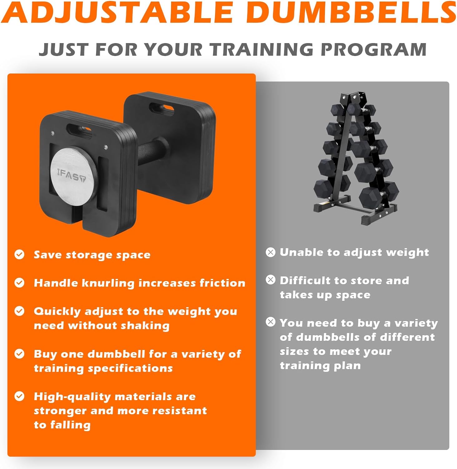 Adjustable Dumbbell 9 In 1 Free Weights