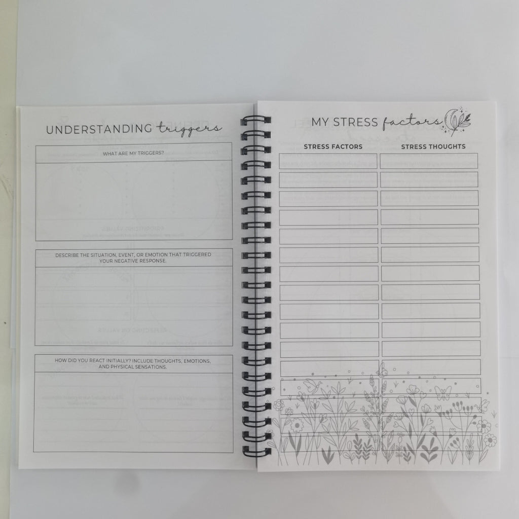Brain Mental Health Notebook Mental Health Planning Notepad