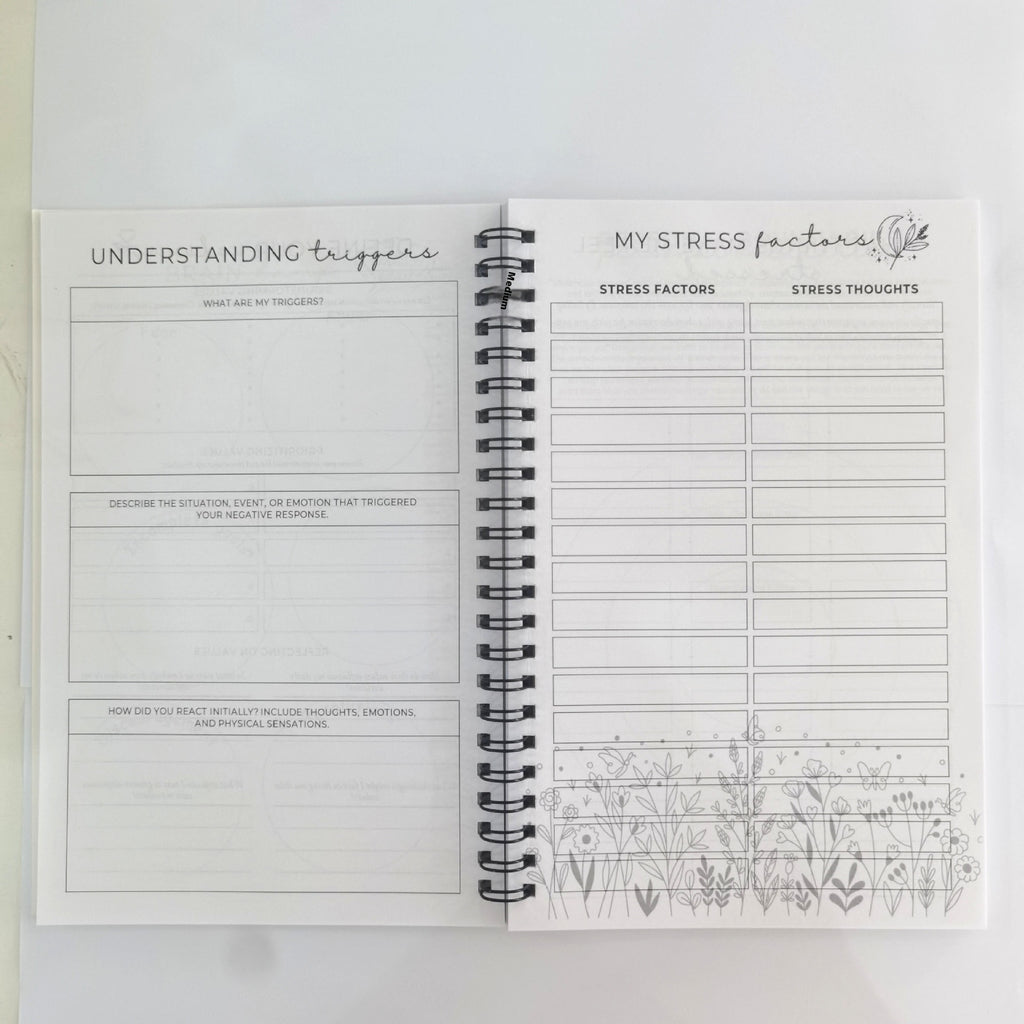 Brain Mental Health Notebook Mental Health Planning Notepad